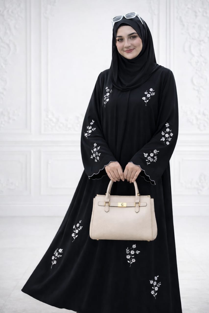 রাইসা এমব্রয়ডারি বোরকা - Image 3